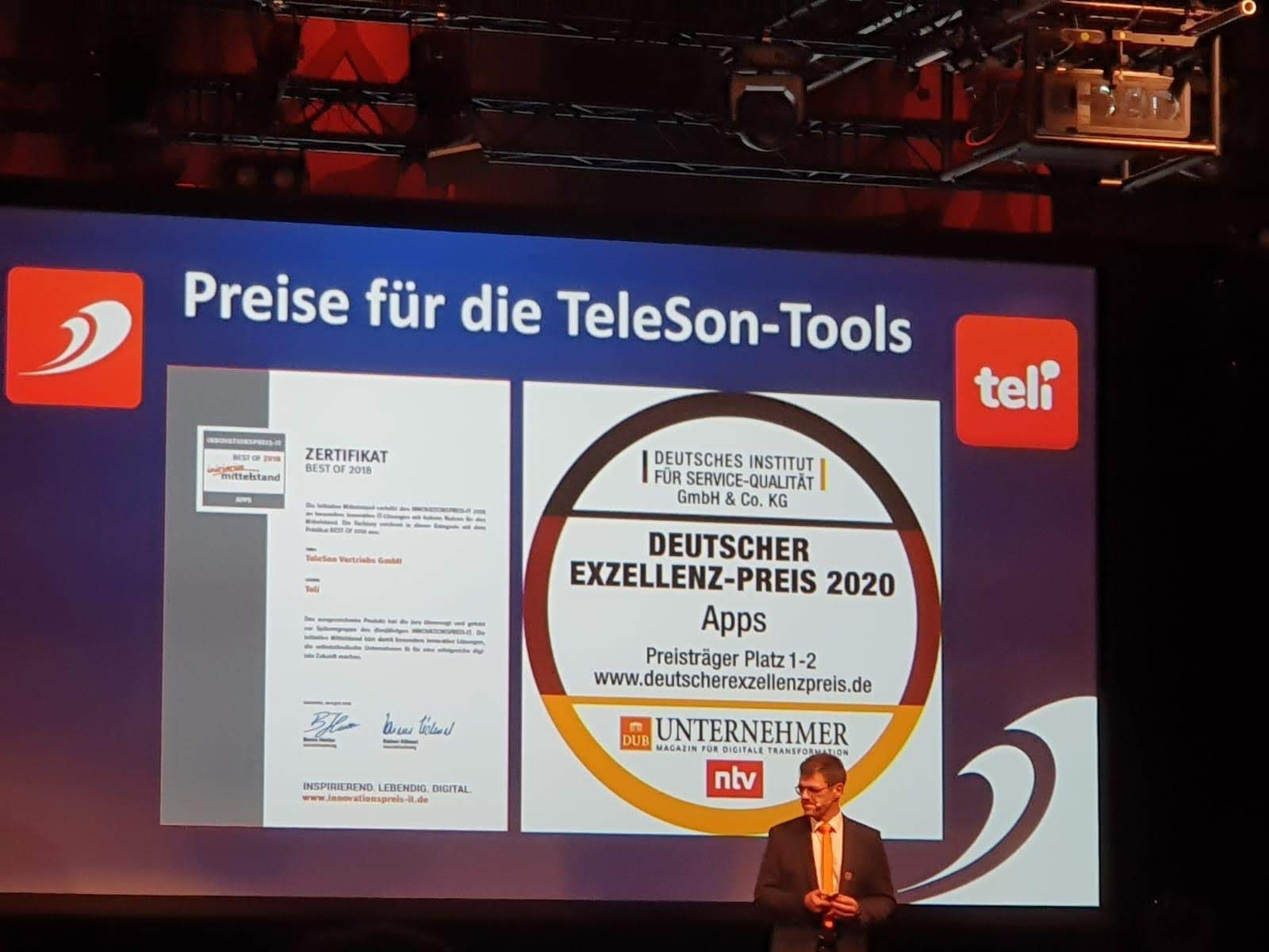 Teleson Teli App Deutscher Exzellenz-Preis