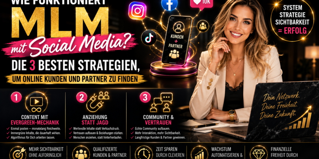 Wie funktioniert MLM mit Social Media? Die 3 besten Strategien, um online Kunden und Partner zu finden
